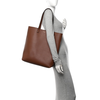 Saint Laurent Calfskin Bold Shopping Tote Brown 2 of 11