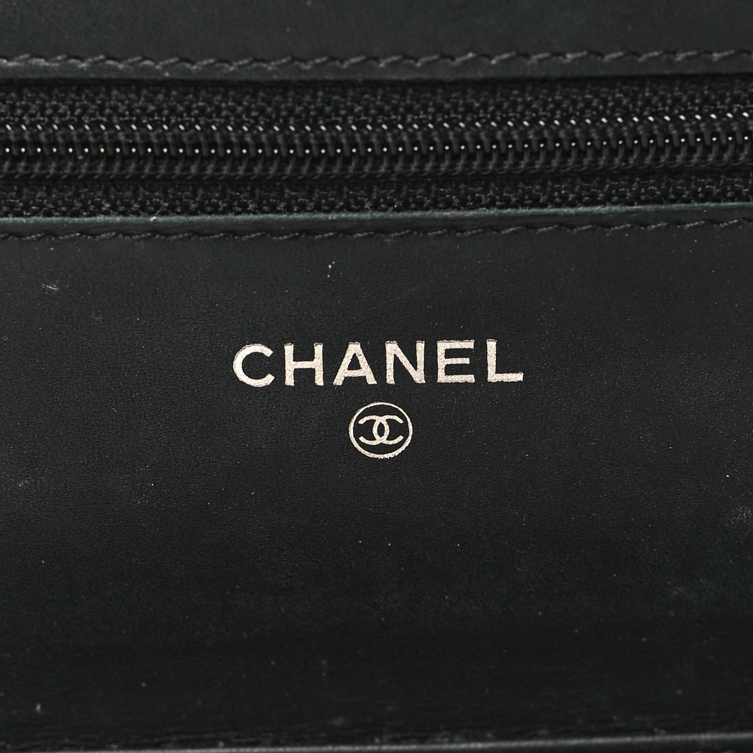 Chanel Caviar Timeless CC Wallet On Chain WOC Black 6 of 14