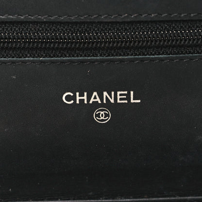 Chanel Caviar Timeless CC Wallet On Chain WOC Black 6 of 14