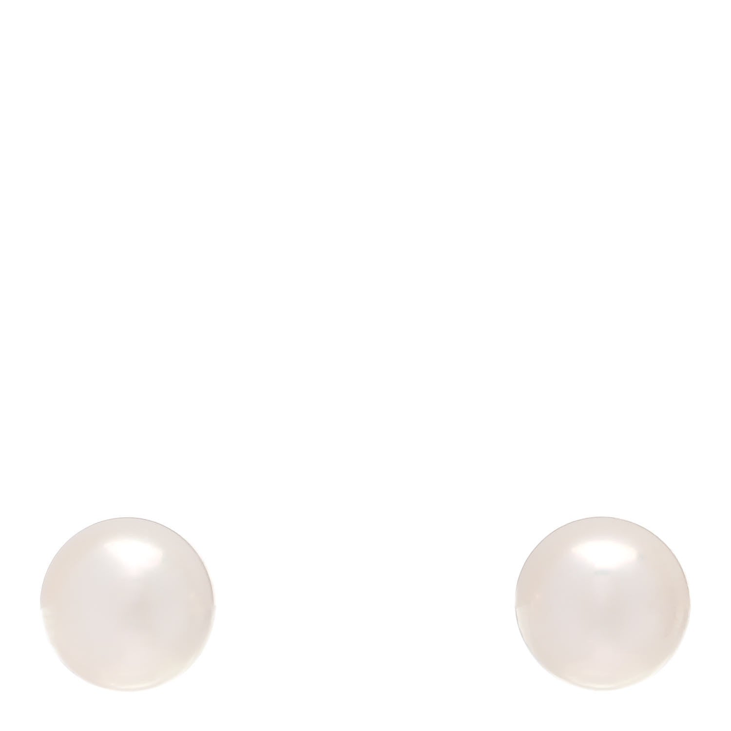 Mikimoto 18K White Gold Akoya Pearl 7.5-8mm Earrings 1 of 5