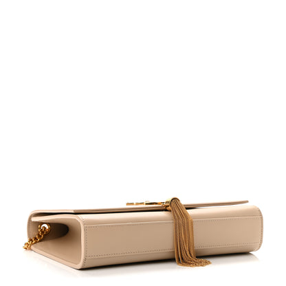 Saint Laurent Smooth Calfskin Medium Classic Monogram Kate Tassel Satchel Nude Powder 4 of 16