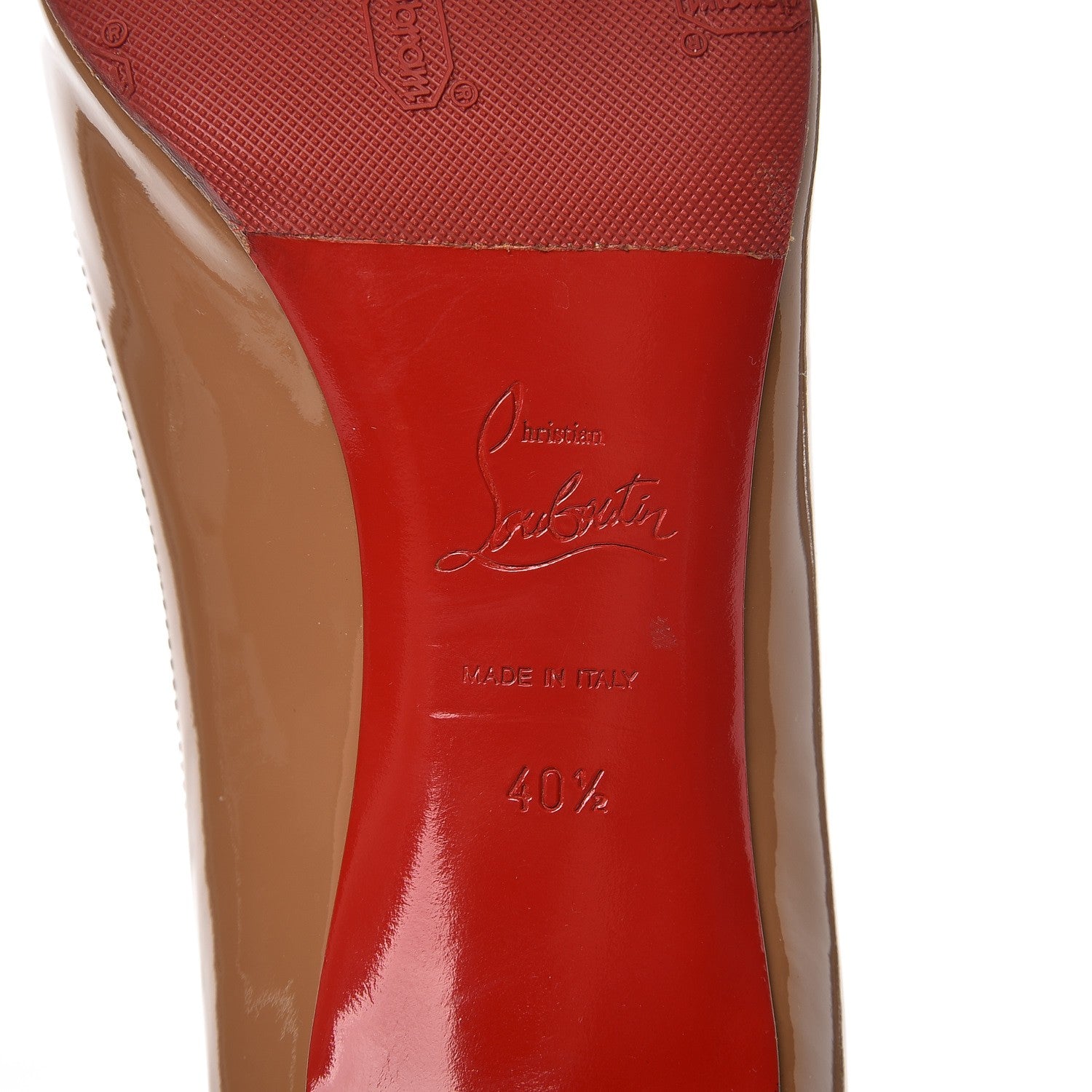 Christian Louboutin Patent Calfskin Simple 85 Pumps 40.5 Camel 12 of 12