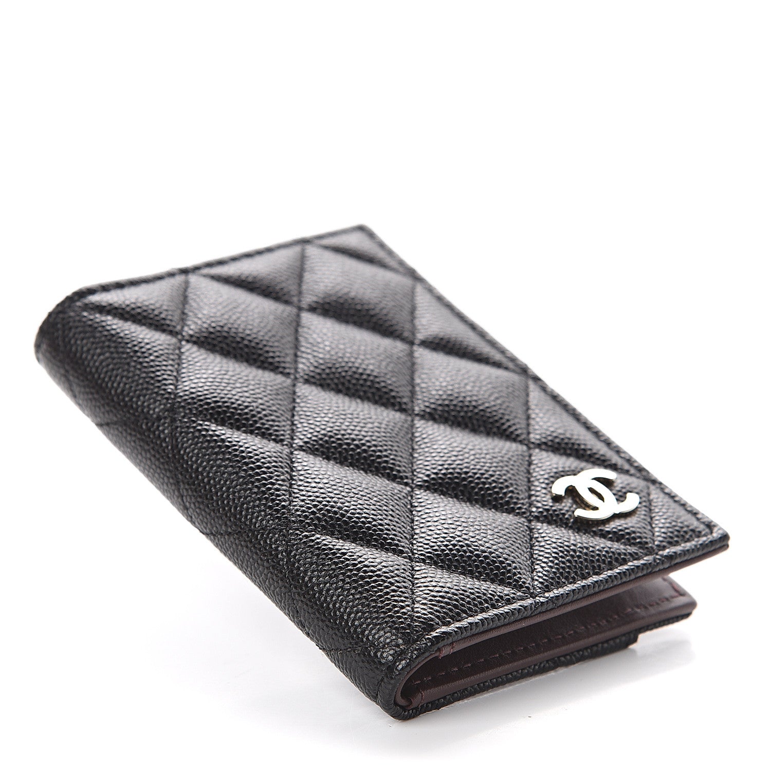 Chanel Caviar Quilted Card Holder Wallet Black 3 of 7