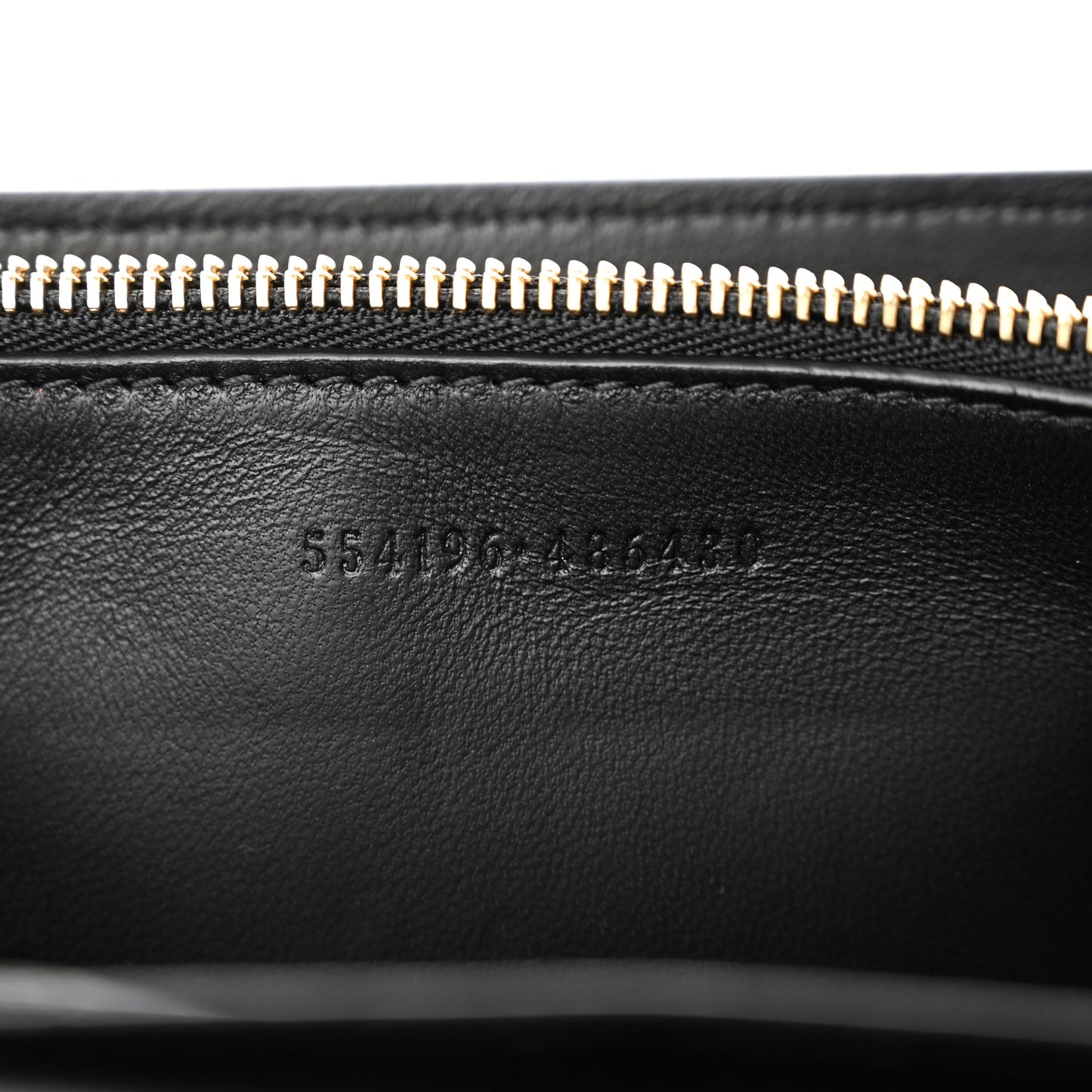 Pebbled Calfskin Skull Wallet on Chain Black