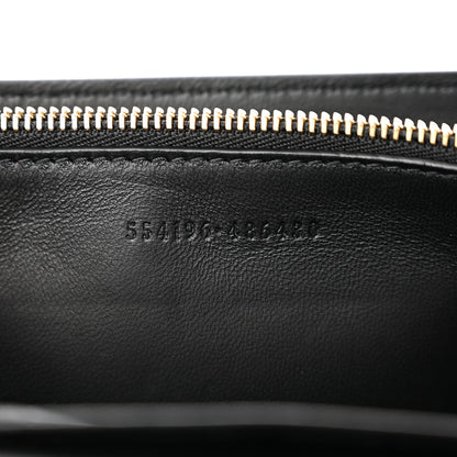Alexander McQueen Pebbled Calfskin Skull Wallet on Chain Black 7 of 13