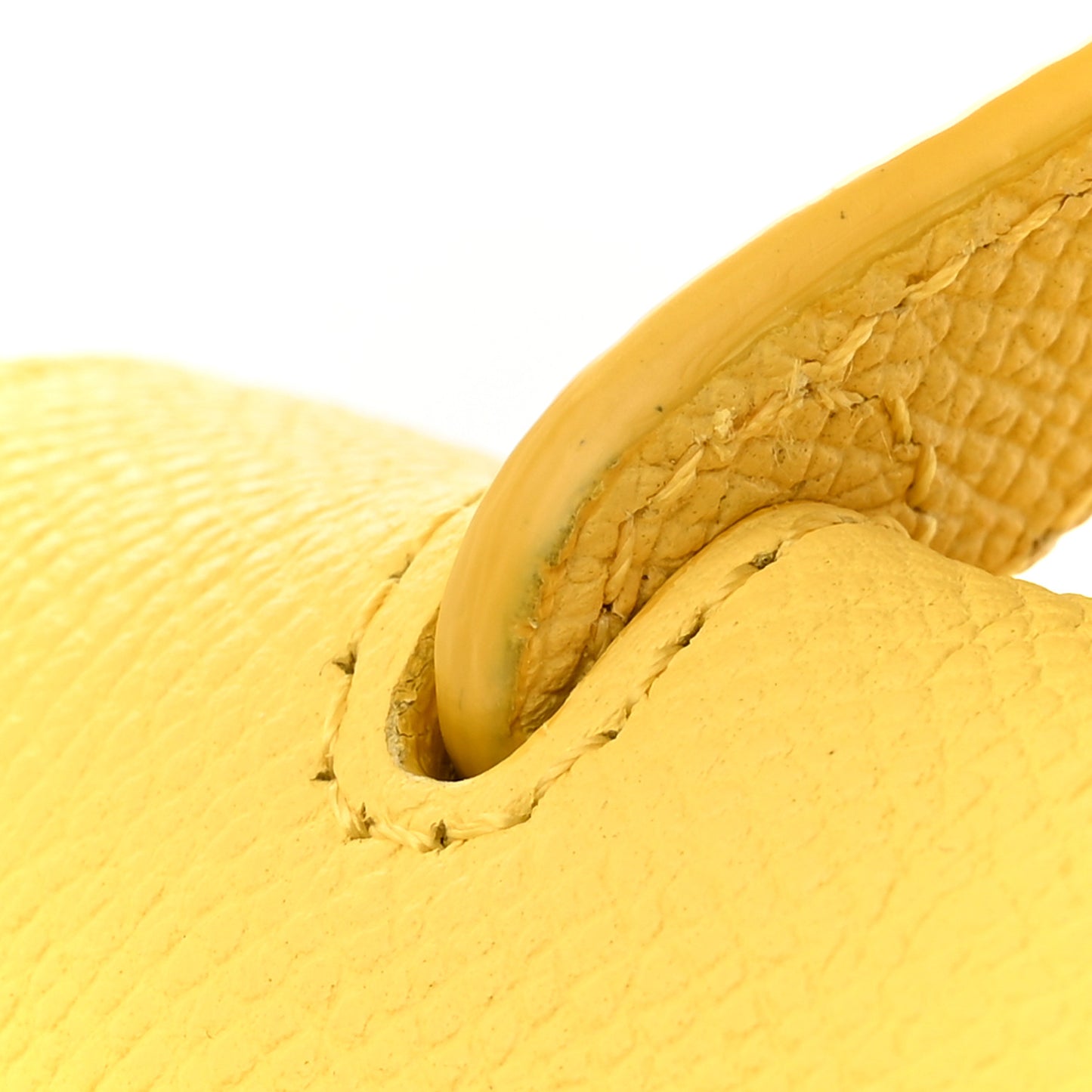 Grained Calfskin Nano Belt Bag Citron