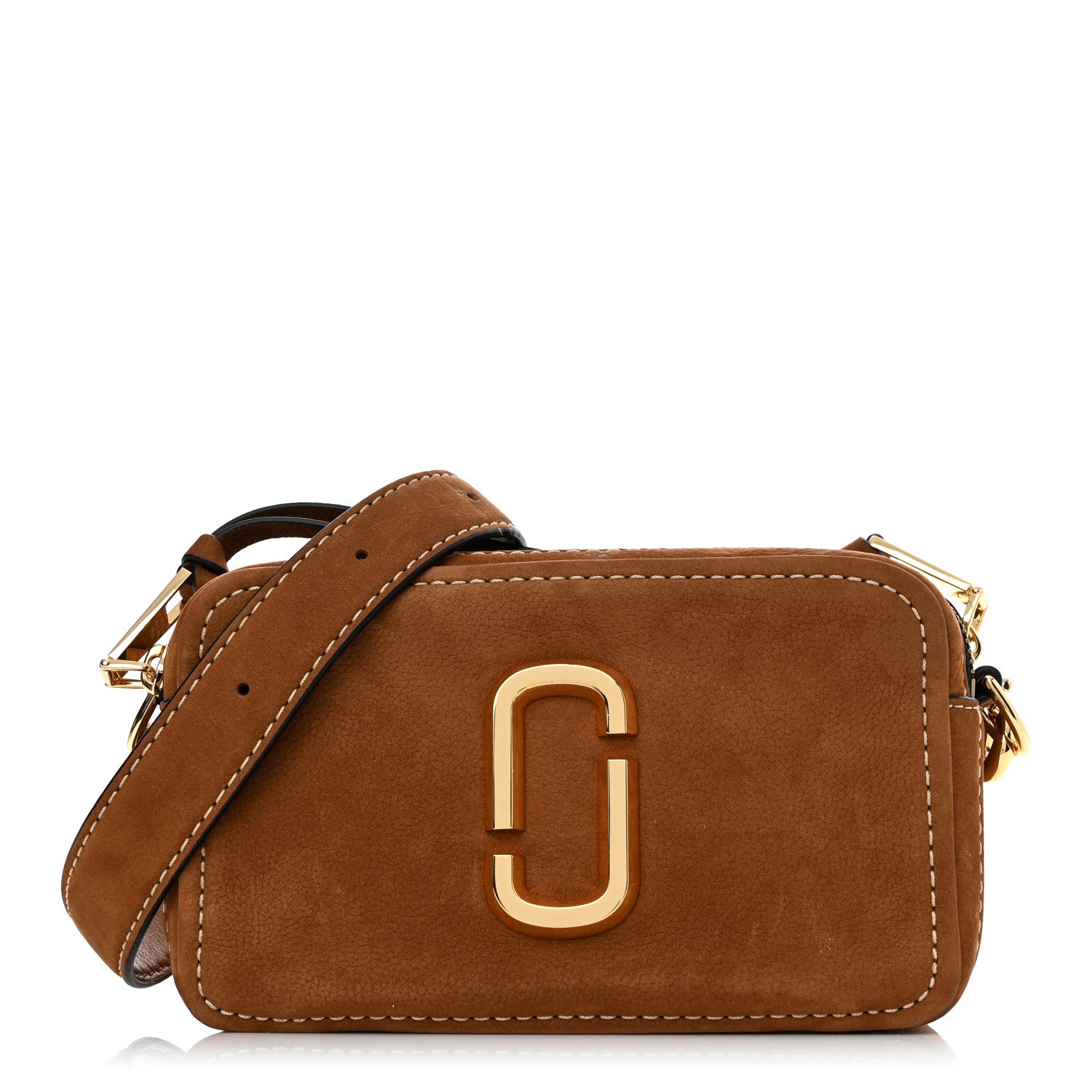 Marc Jacobs Suede The Softshot 27 Bag Tan 1 of 11