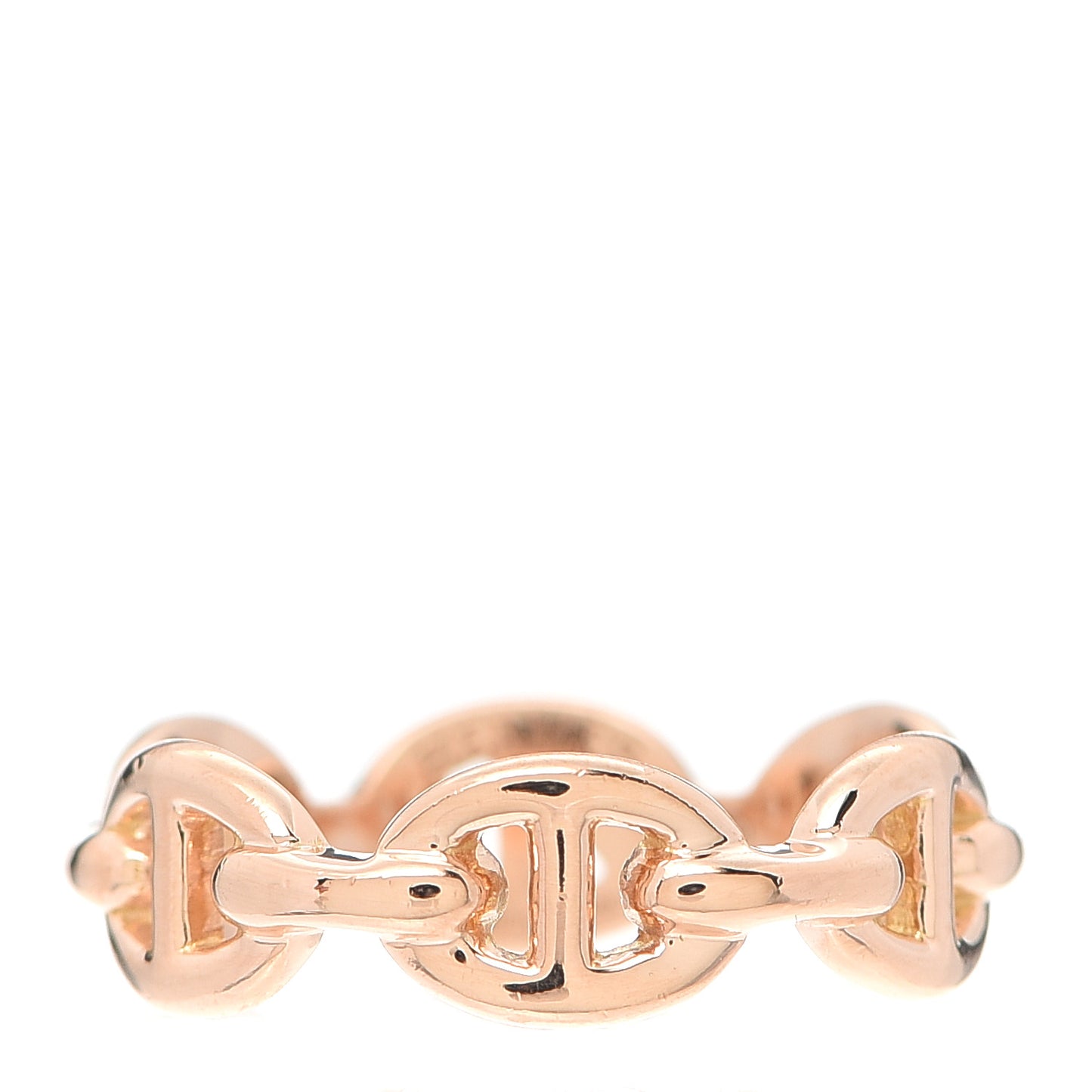 18K Rose Gold PM Chaine D'Ancre Enchainee Ring 51 5.75