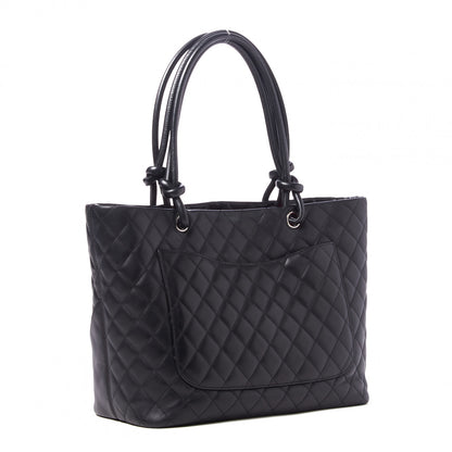 Chanel Calfskin Quilted Large Cambon Tote Black 2 of 8