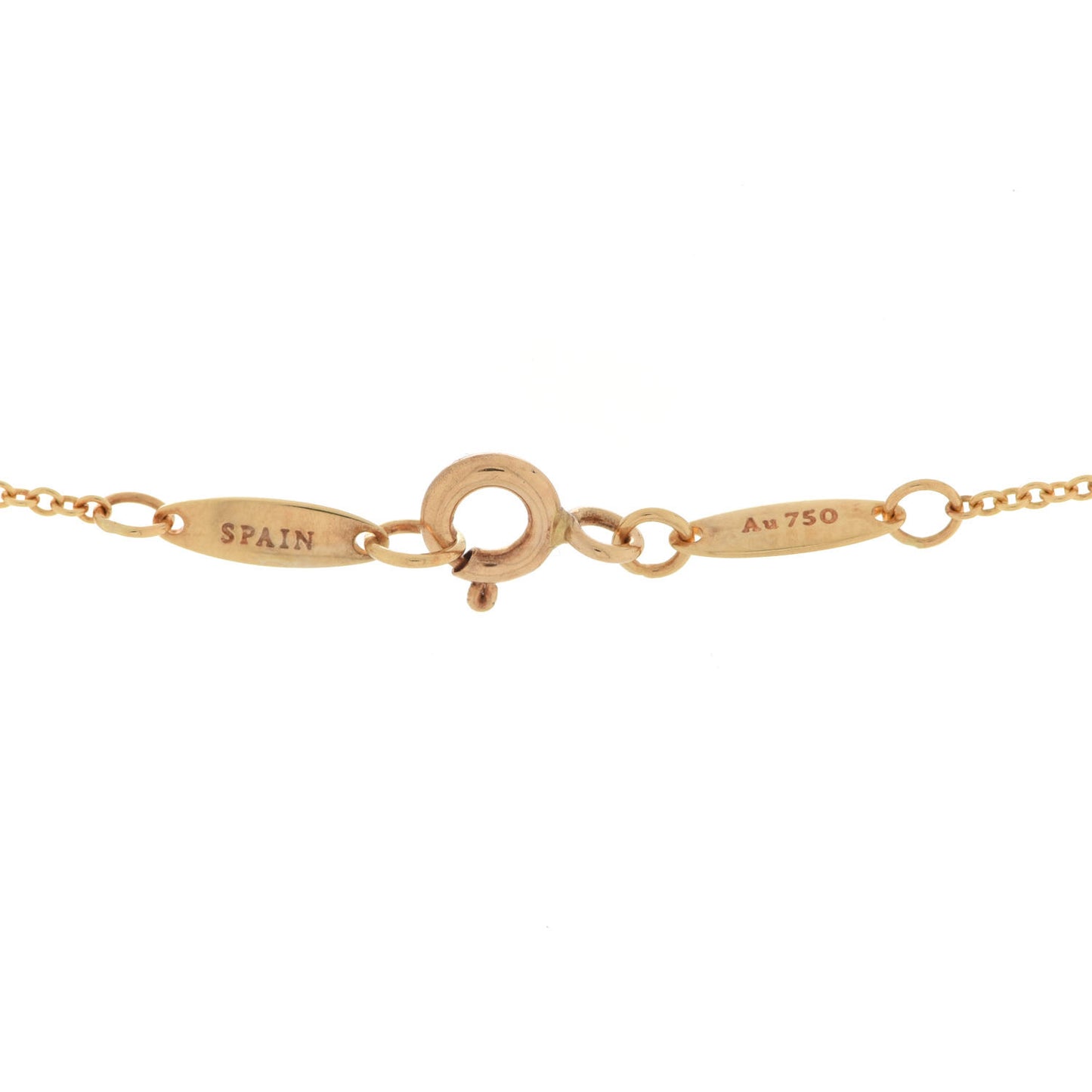 18K Yellow Gold Elsa Peretti Infinity Cross Pendant Necklace