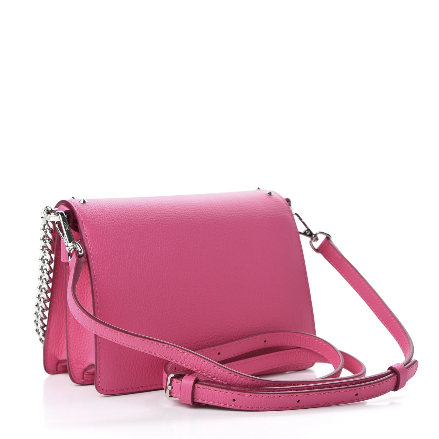 Calfskin Studded Mini Patricia Crossbody Bag Sugar Pink