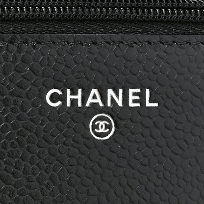 Chanel Caviar Quilted Wallet on Chain WOC Black 7 of 12