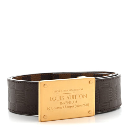 Louis Vuitton Damier Ebene Inventeur 90 36 Belt 2 of 9