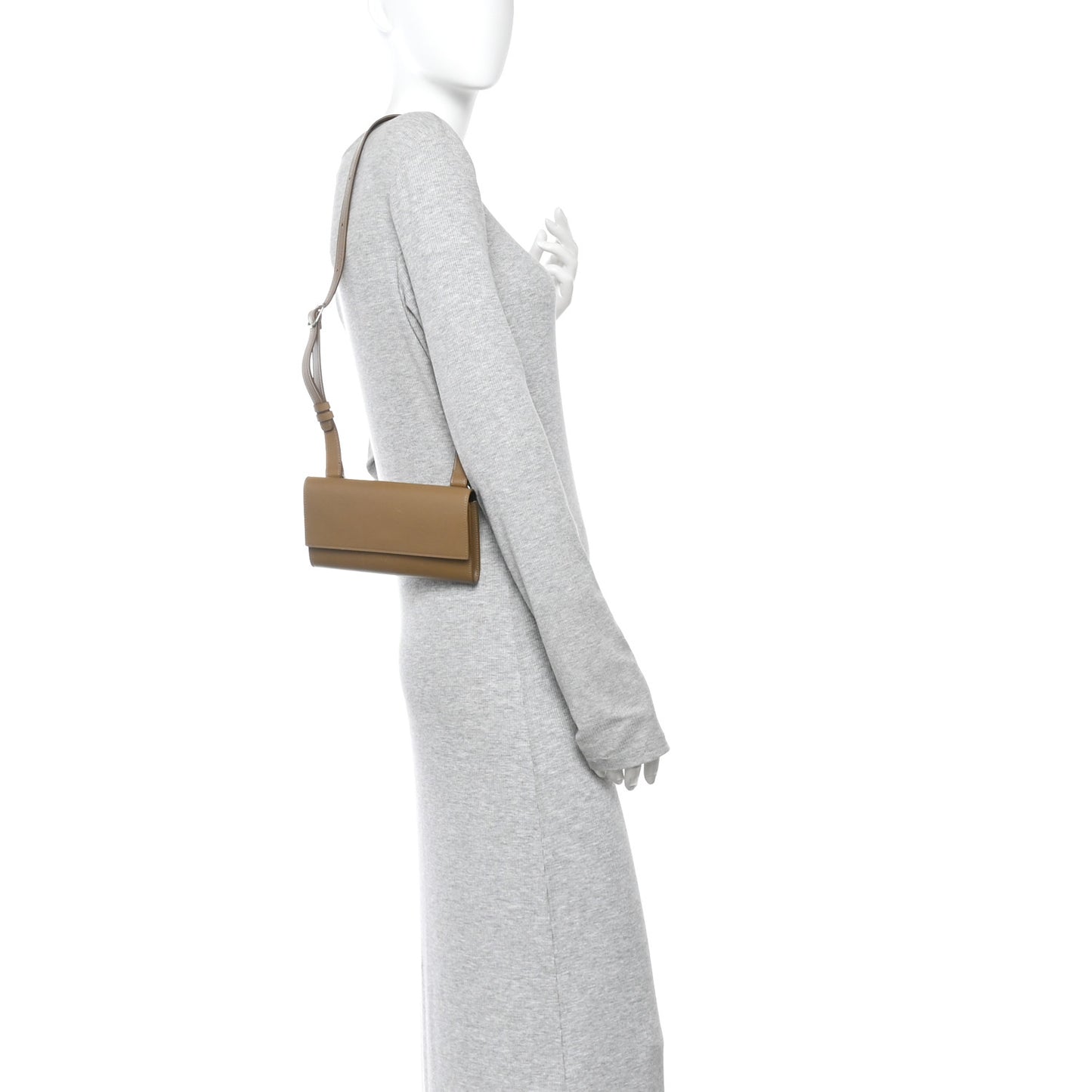 Smooth Calfskin Belt Flap Bag Incense