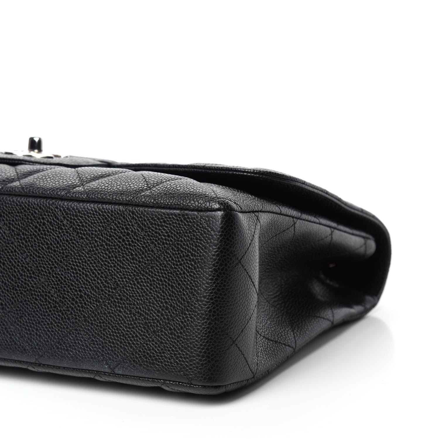 Chanel Caviar Quilted Jumbo Single Flap Black 7 of 10