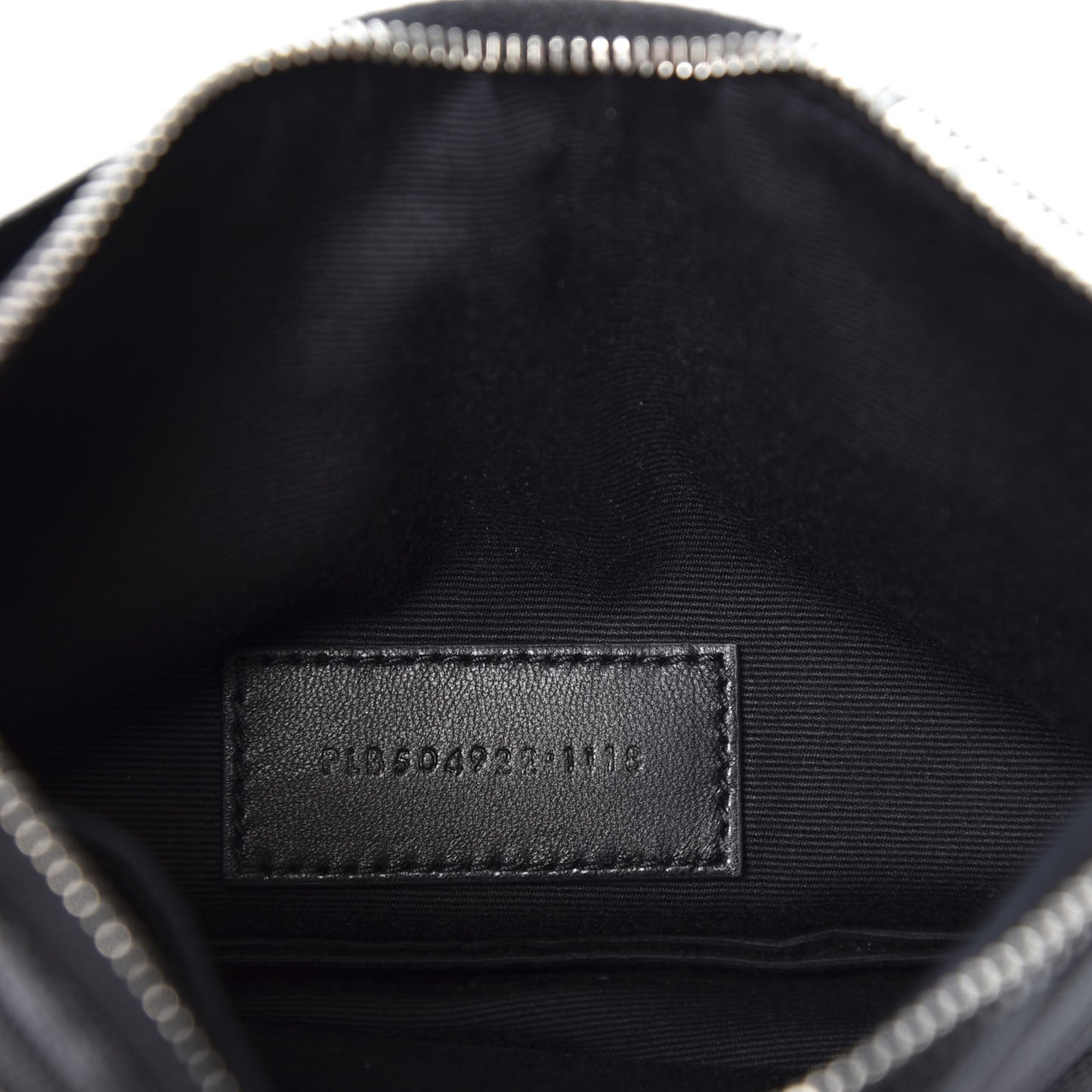 Grain De Poudre Chevron Monogram Bill Pouch Black