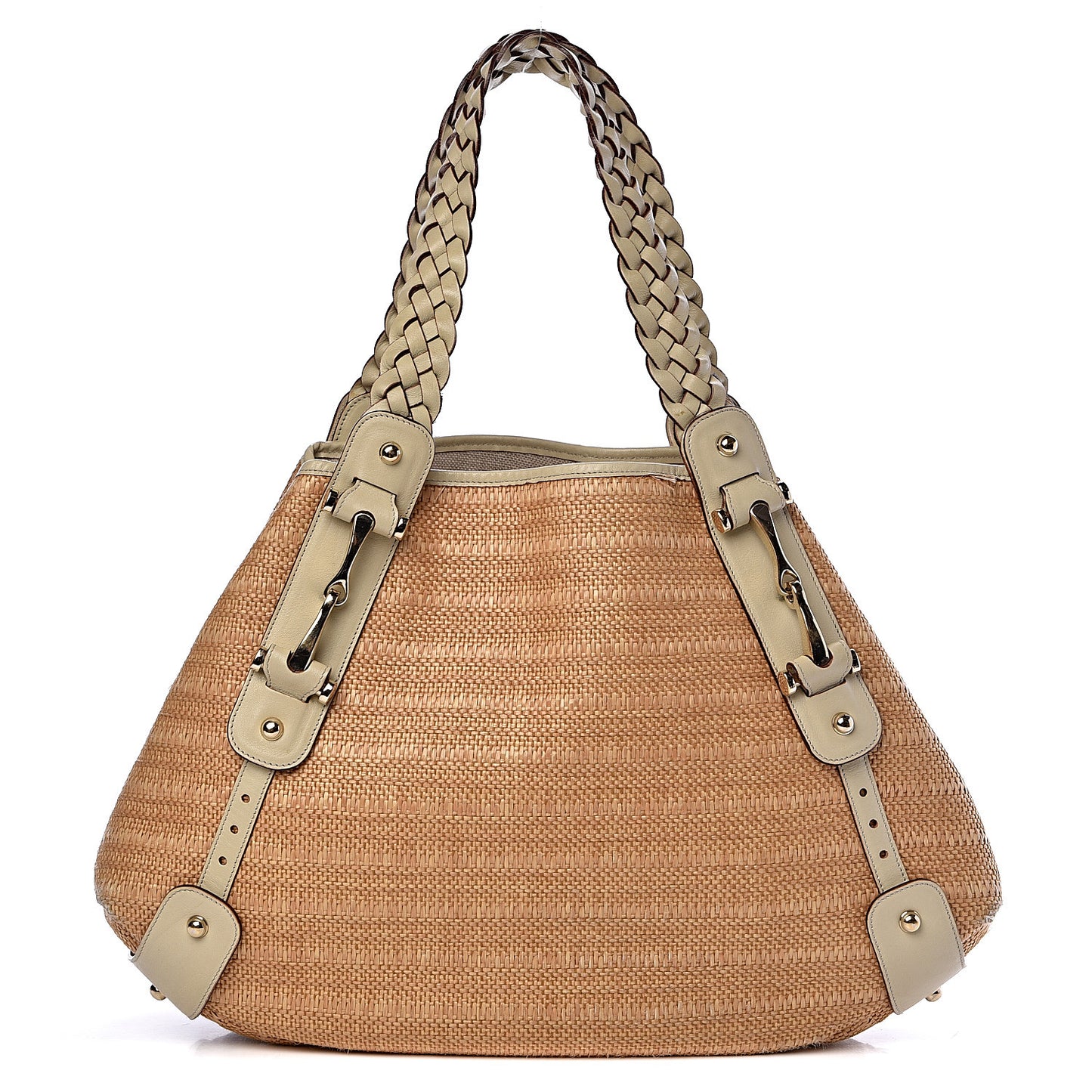 Straw Medium Pelham Shoulder Bag Off White