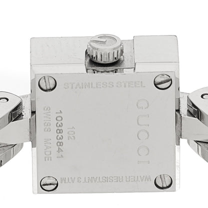 Gucci Stainless Steel Diamond Bezel 14mm 102 G-Mini Quartz Watch Black 4 of 4