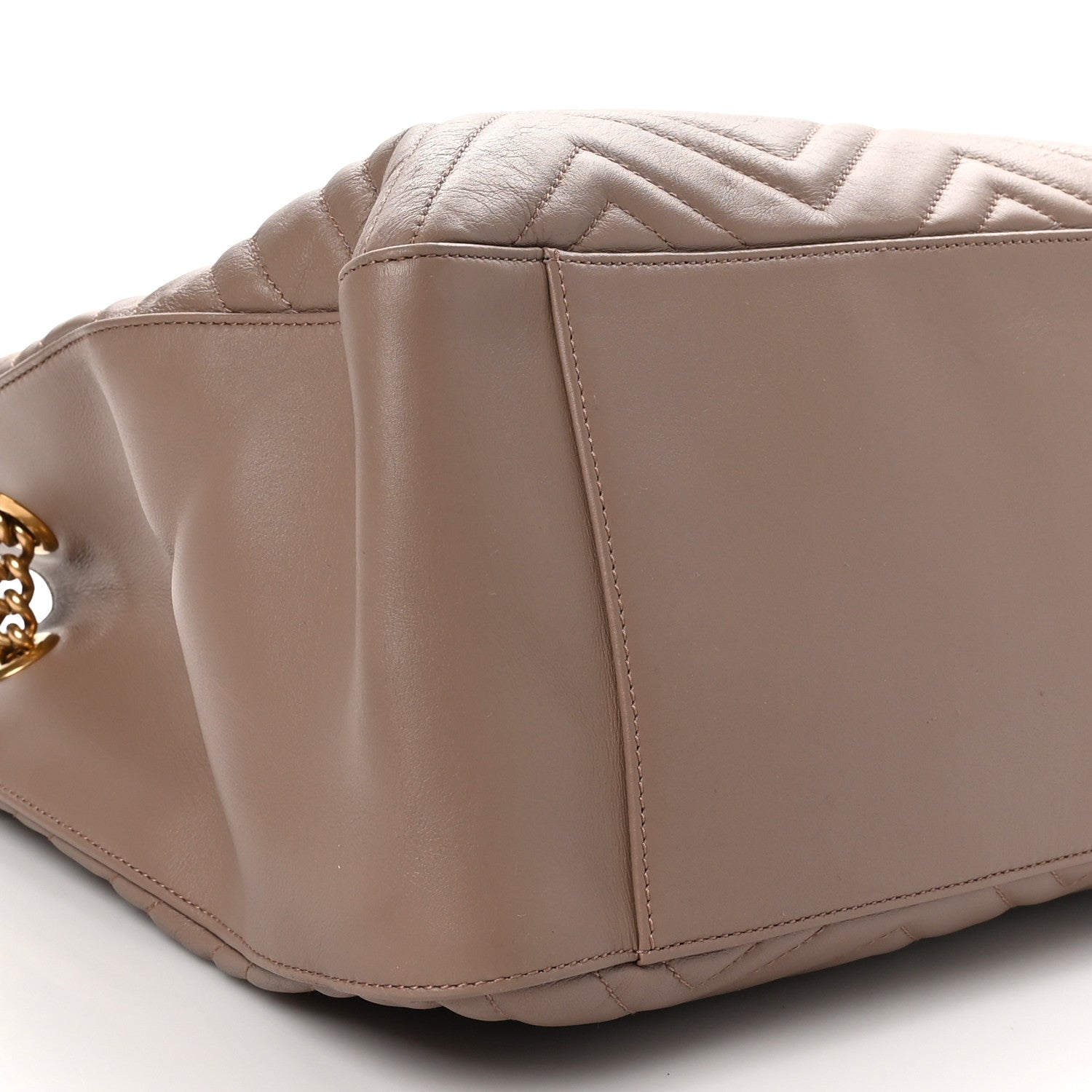 Gucci Calfskin Matelasse Medium GG Marmont Shoulder Tote Bag Porcelain Rose 9 of 10