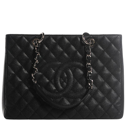 Chanel Caviar Quilted Grand Shopping Tote GST Black 1 of 7