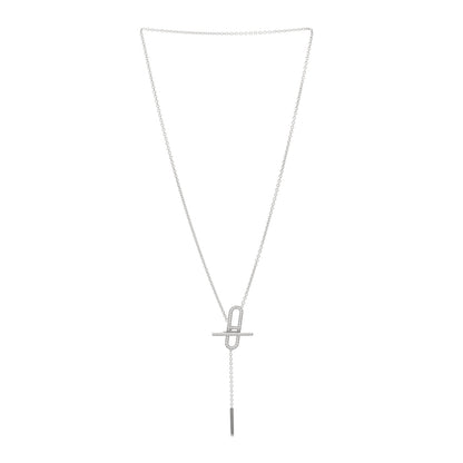 Hermes 18K White Gold Diamond PM Ever Chaine D'Ancre Necklace ST 2 of 5