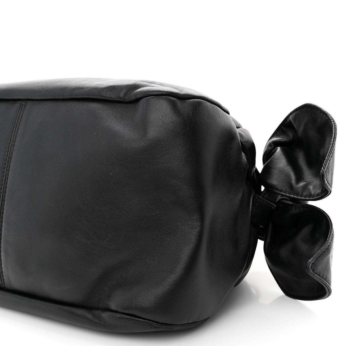 Nappa Medusa Chain Shoulder Bag Black