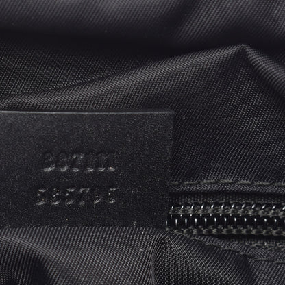 Gucci GG Supreme Monogram Web Messenger Bag Black 7 of 11