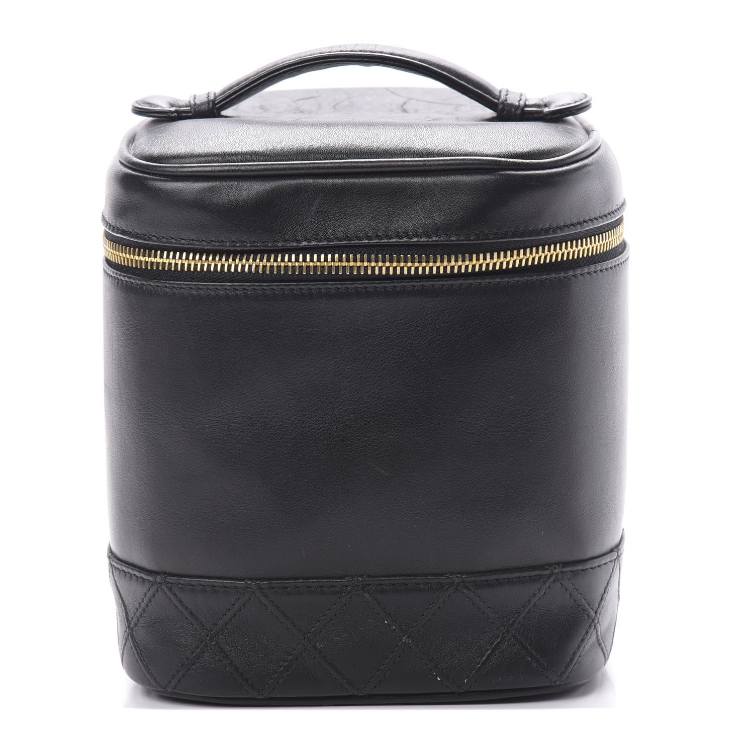 Chanel Lambskin Vanity Cosmetic Case Black 1 of 13