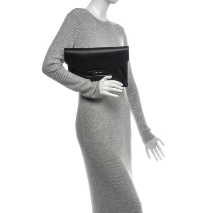 Givenchy Calfskin Medium Antigona Envelope Clutch Black 2 of 6