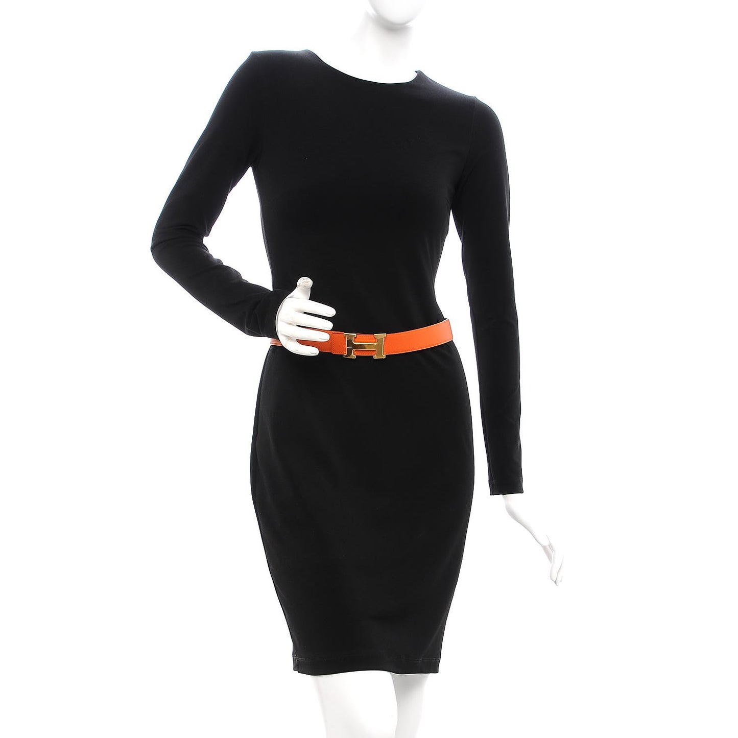 Swift Epsom 32mm H Belt 75 Black Orange
