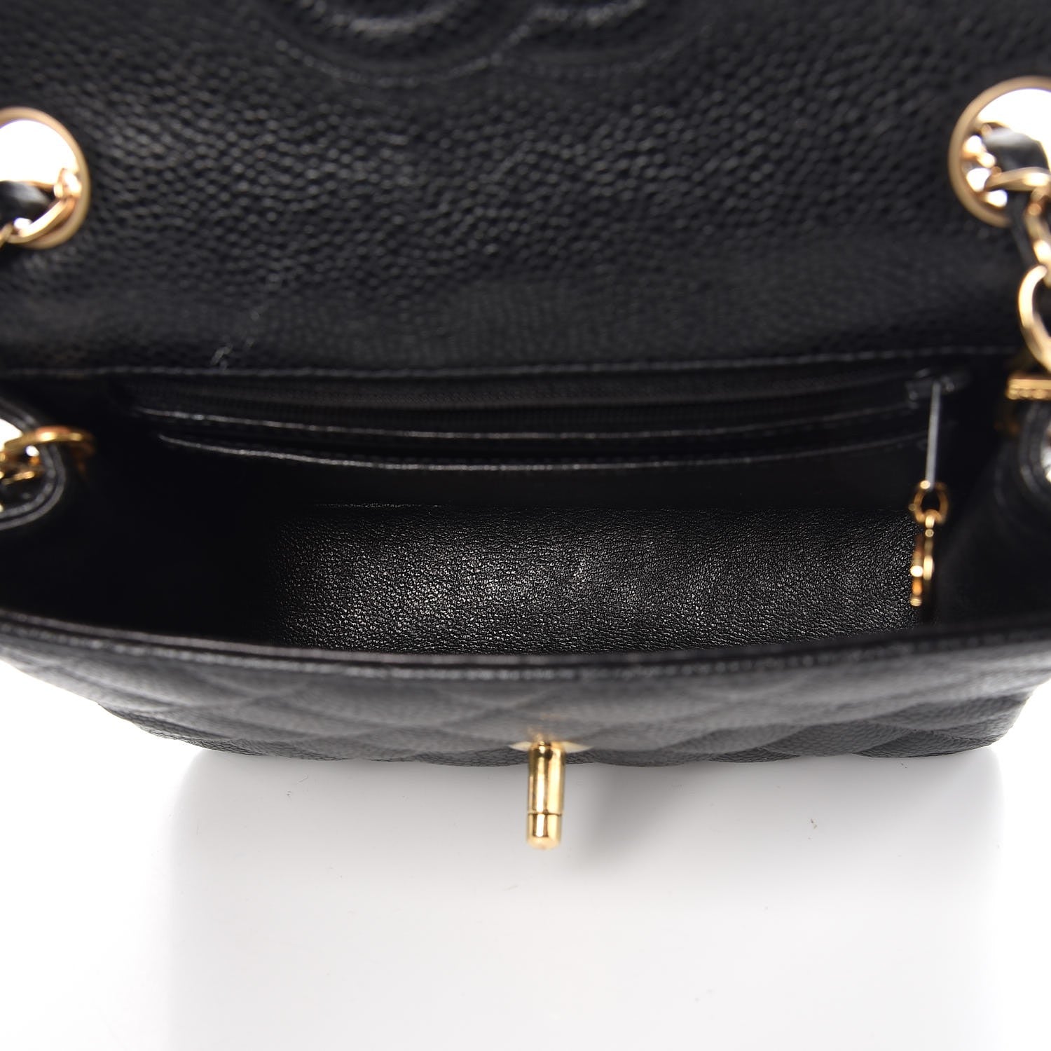 Chanel Caviar Quilted Mini Square Flap Black 5 of 9