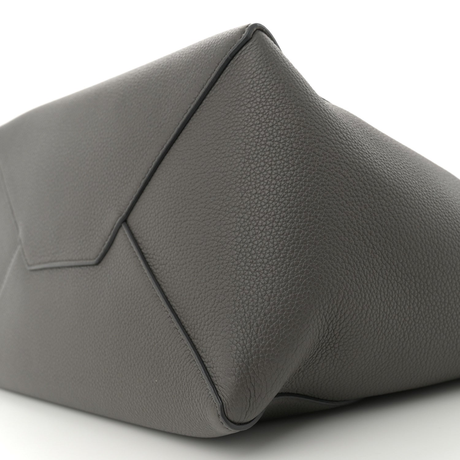 Celine Soft Grained Calfskin Medium Belt Cabas Phantom Grey 10 of 10