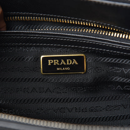 Prada Saffiano Small Galleria Double Zip Tote Black 6 of 11