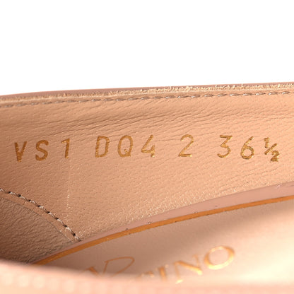 Valentino Garavani Patent Tan-Go 50/120mm Platform Pumps 36.5 Rose Cannelle 6 of 9