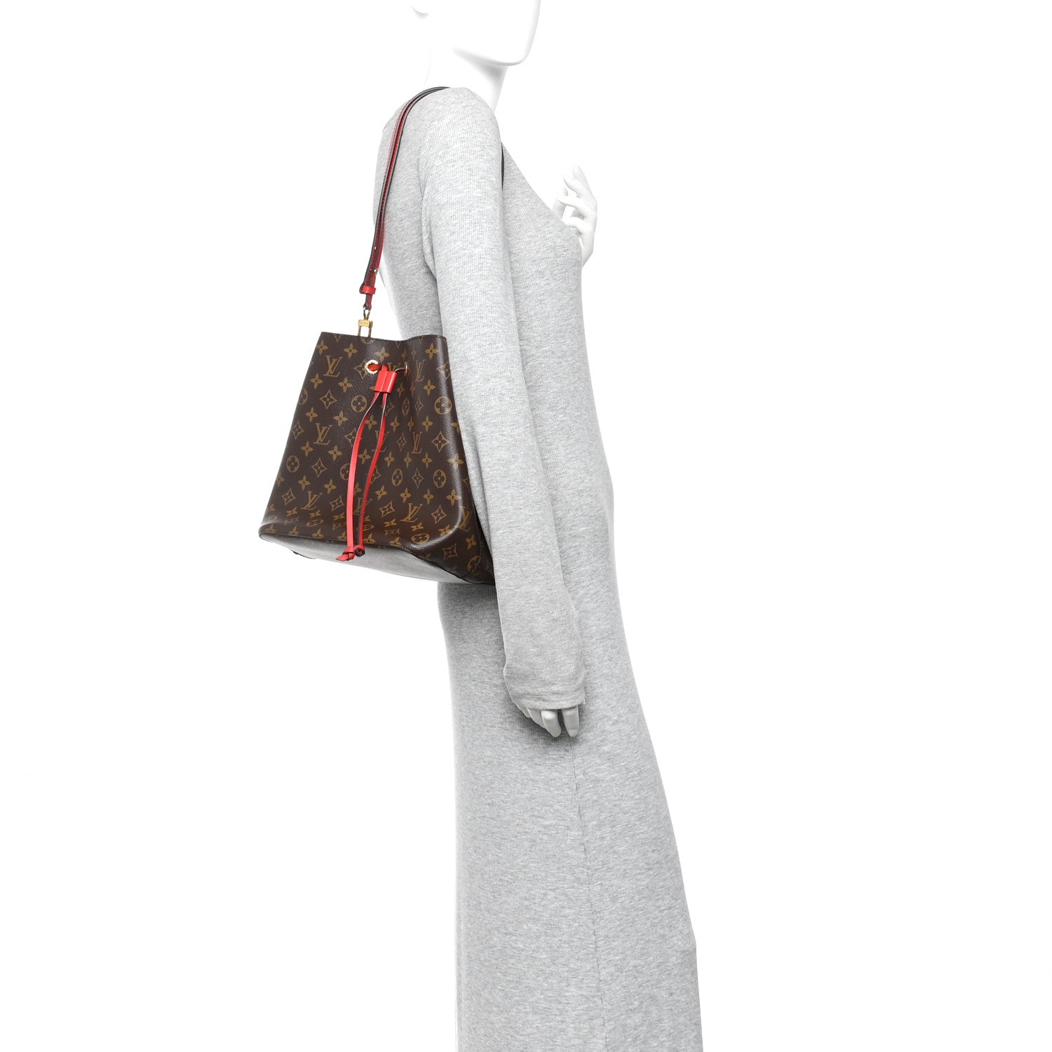 Louis Vuitton Monogram Neonoe MM Coquelicot 2 of 10