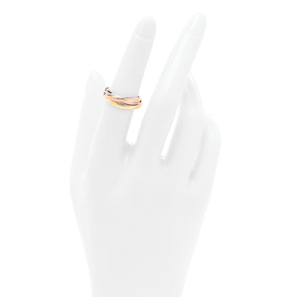 Cartier 18K Pink Yellow White Gold Small Trinity Ring 51 5.75 2 of 5