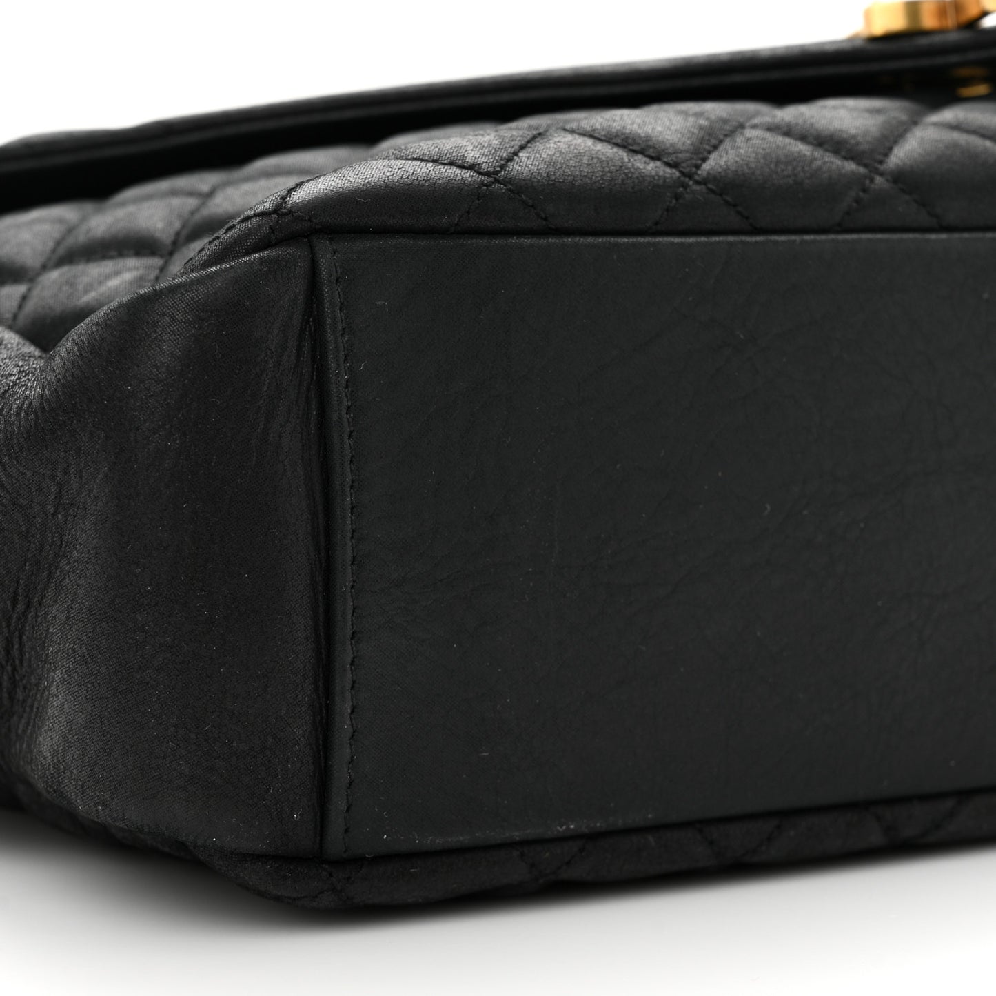 SAINT LAURENT Calfskin Mixed Matelasse Triquilt Large Monogram Envelope Satchel Deep Marine