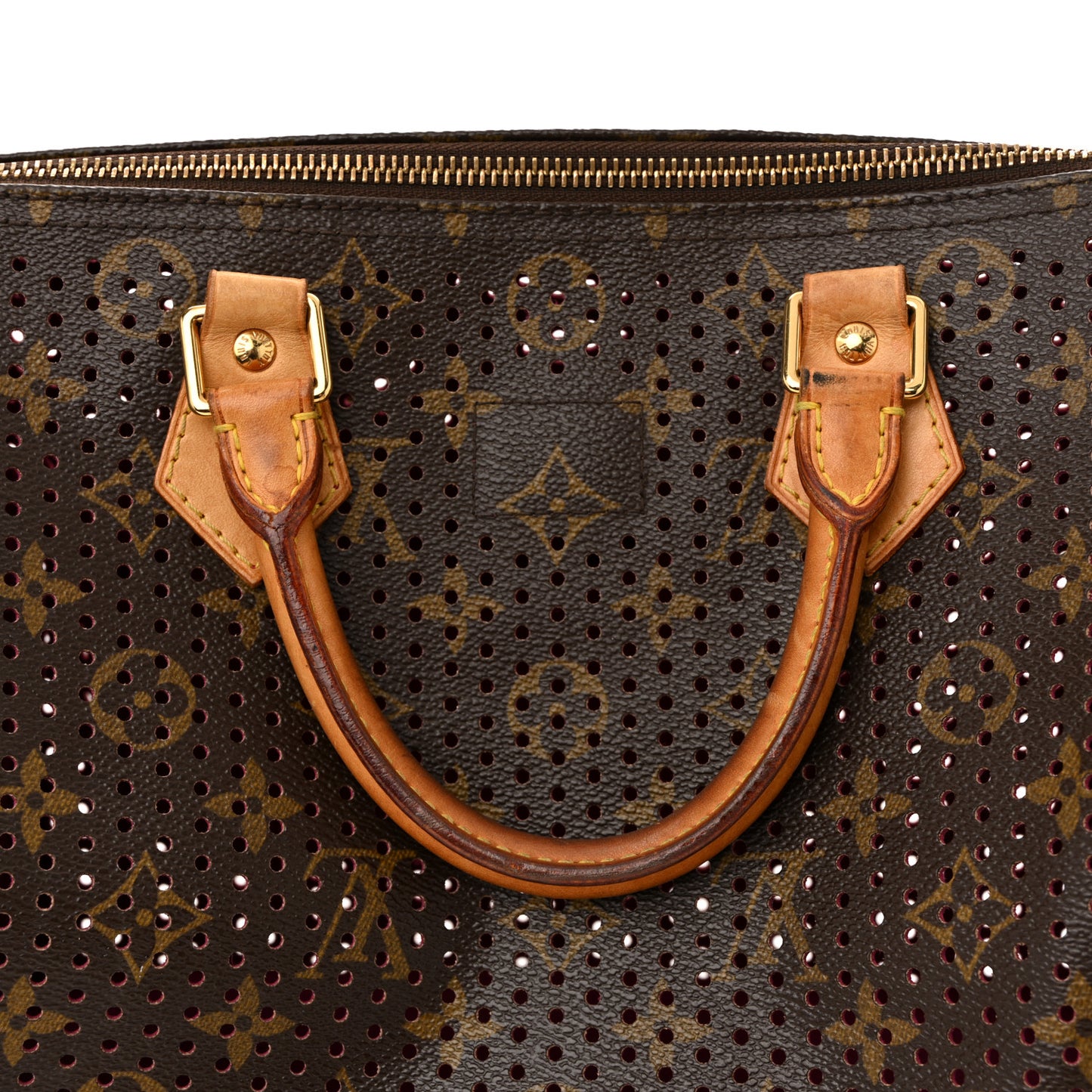 Monogram Perforated Speedy 30 Fuchsia