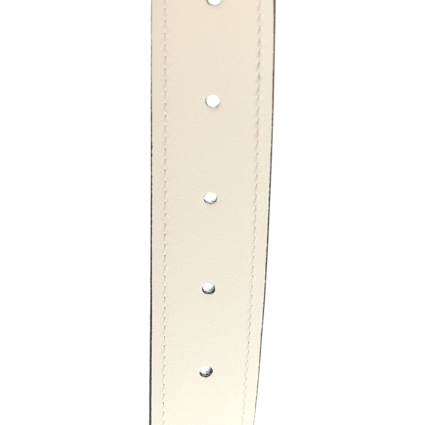 Ciny Lux Calfskin Blondie 30mm Belt 95 38 White