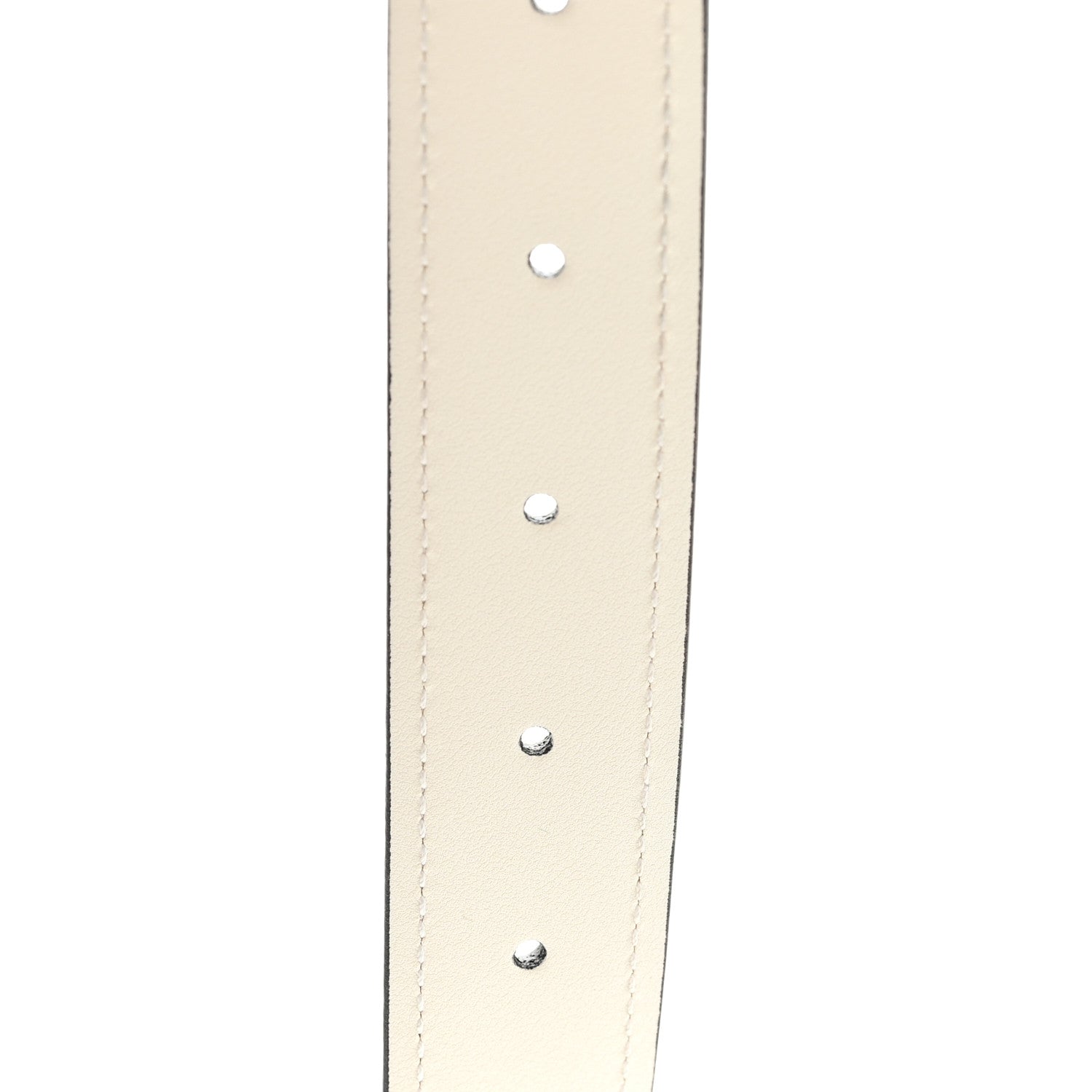 Gucci Ciny Lux Calfskin Blondie 30mm Belt 95 38 White 4 of 4