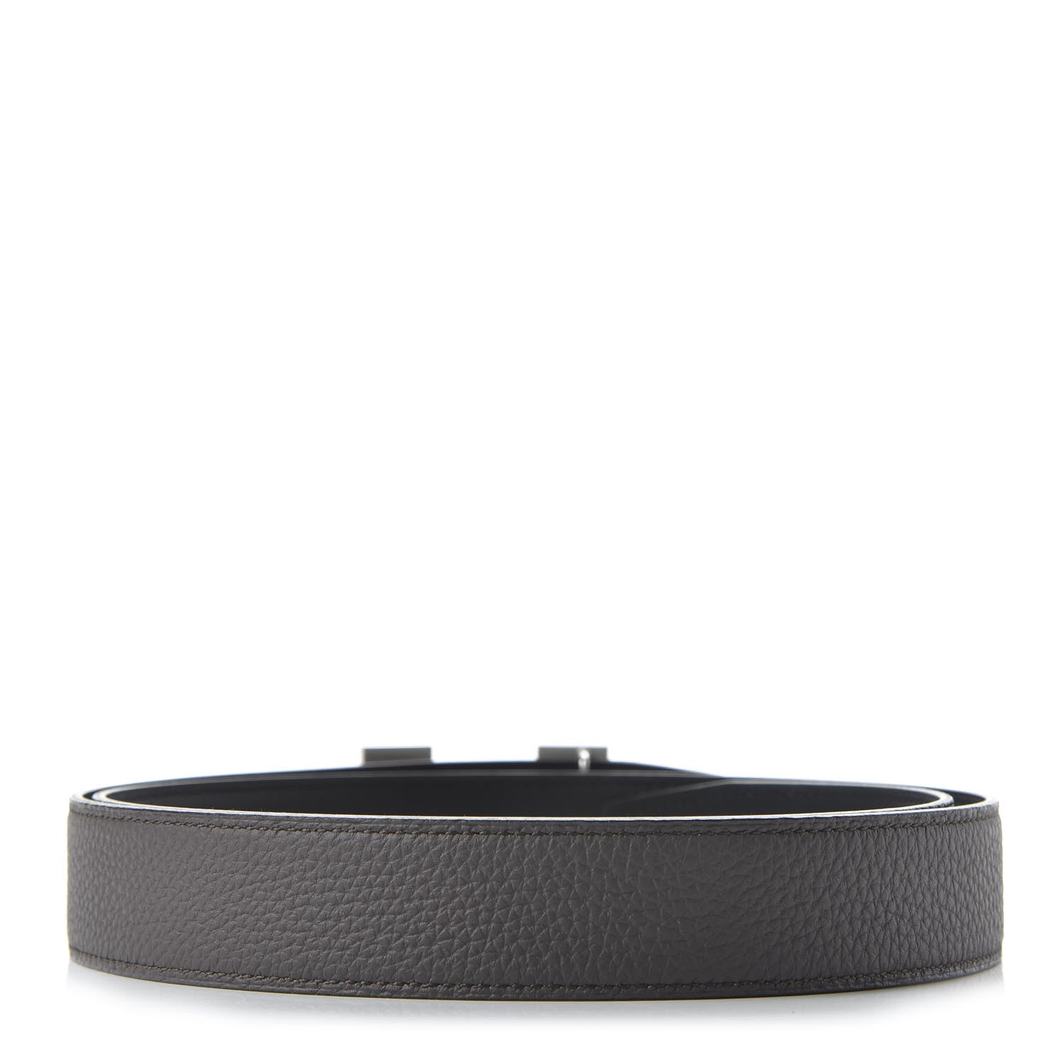 Hermes Box Togo 32mm H Belt 100 Black Etain 2 of 6
