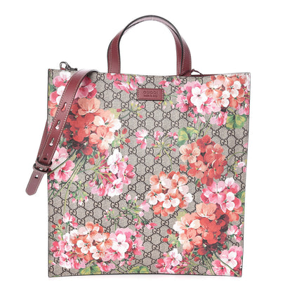 Gucci Soft GG Supreme Monogram Blooms Vertical Tote Beige Multicolor Dry Rose 1 of 9