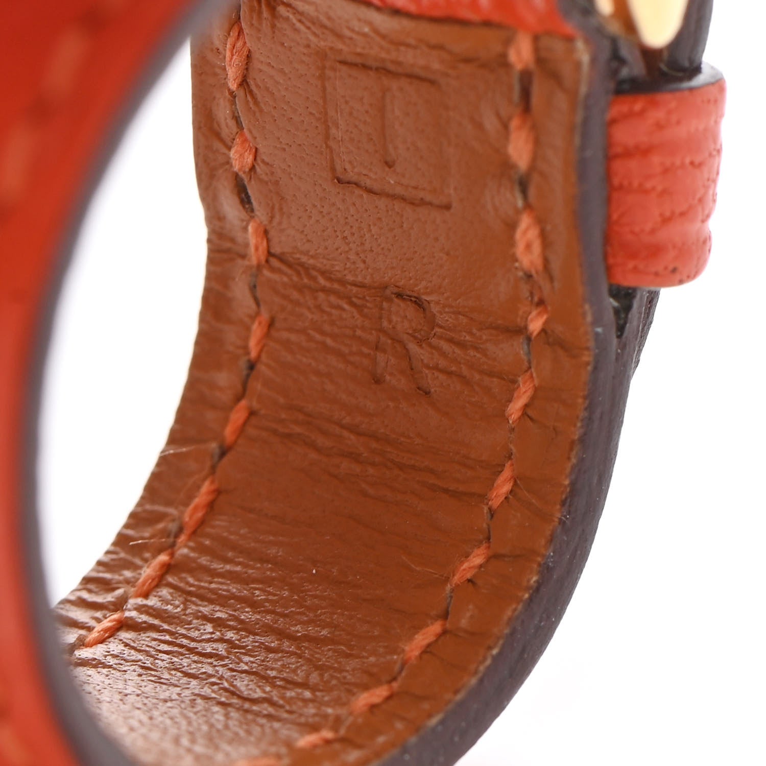 Hermes Chevre Mysore Etriviere Scarf Ring Feu 3 of 5