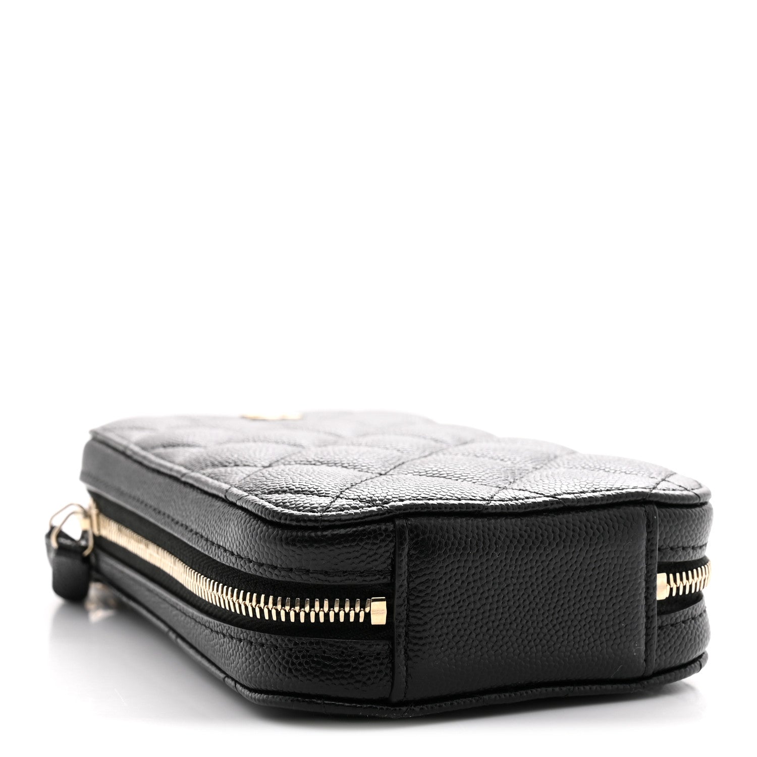 Chanel Caviar Quilted Phone Holder Wallet On Chain WOC Black 4 of 10