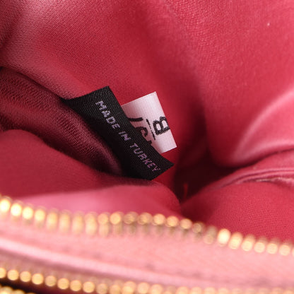 Miu Miu Goatskin Madras Double Zip Crossbody Bag Rosa 9 of 10