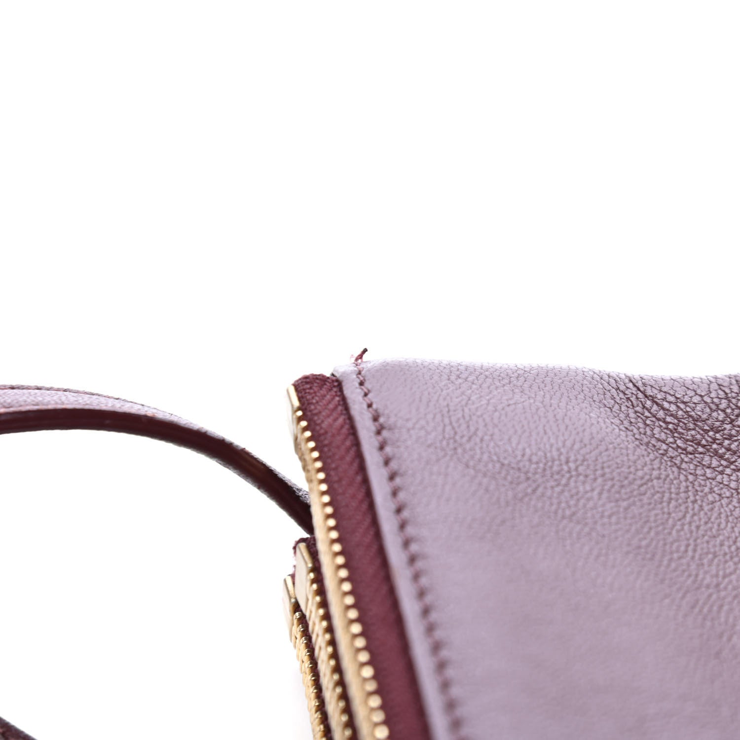 Celine Smooth Lambskin Small Trio Crossbody Bag Burgundy 5 of 7