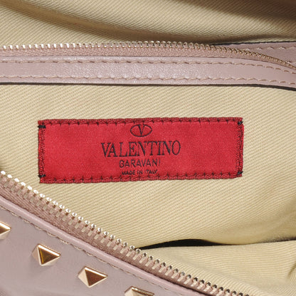 Valentino Garavani Vitello Rockstud Zip Wristlet Pouch Poudre 6 of 7