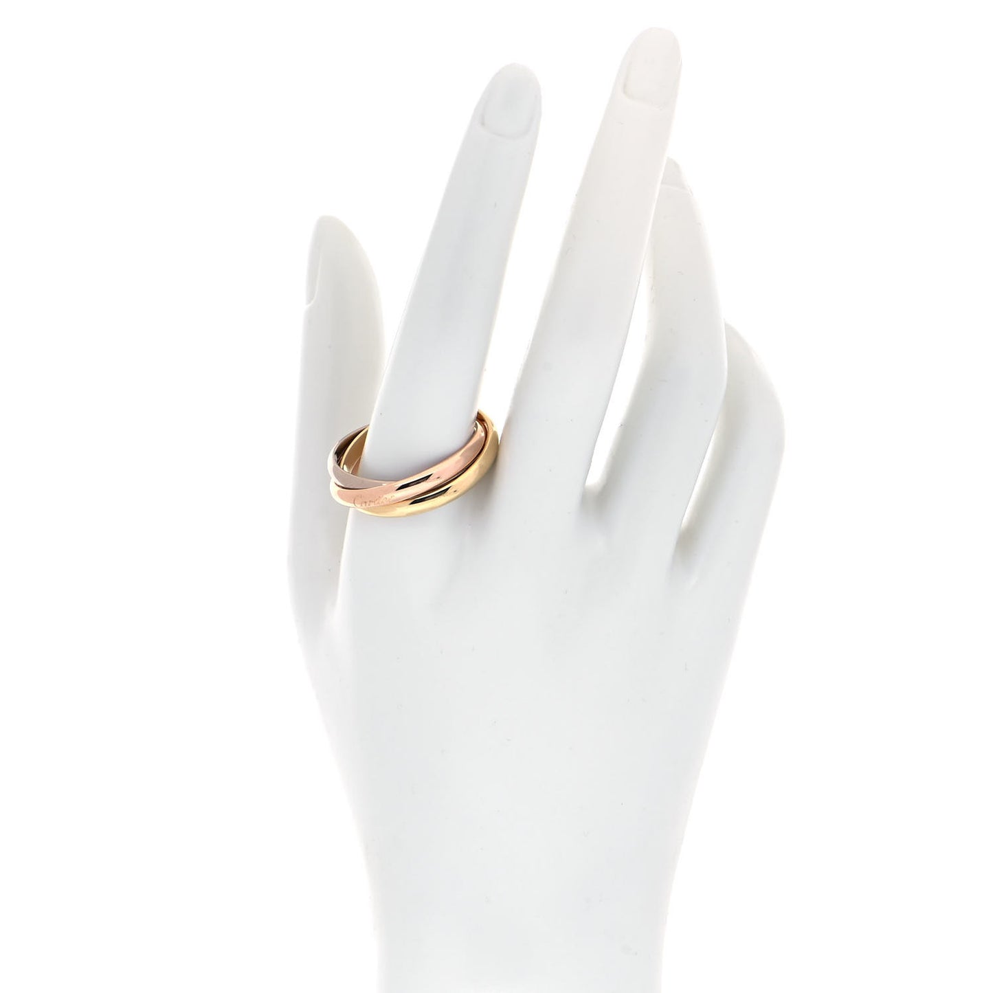 18K Pink Yellow White Gold Classic Trinity Ring 73 14.25