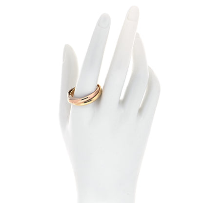 Cartier 18K Pink Yellow White Gold Classic Trinity Ring 73 14.25 3 of 10