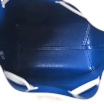 Mansur Gavriel Saffiano Mini Bucket Bag White Royal 4 of 11